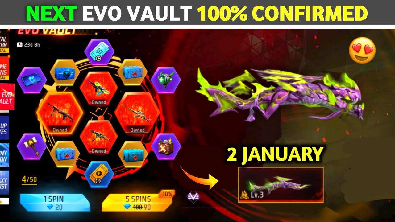 NEXT EVO VAULT 100% CONFIRMED 🔥 - M1014 RETURN FREE FIRE | EVO VAULT KAB CHANGE HOGA FF