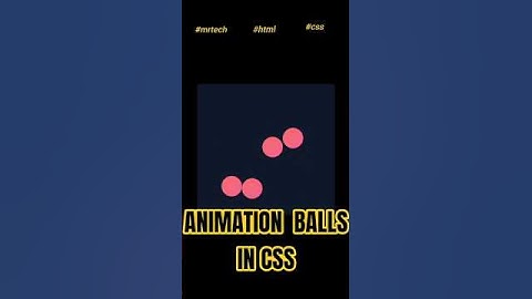✨How to create CSS Bouncing Ball Animation for Beginners✨#coding #shorts