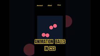 ✨How to create CSS Bouncing Ball Animation for Beginners✨#coding #shorts
