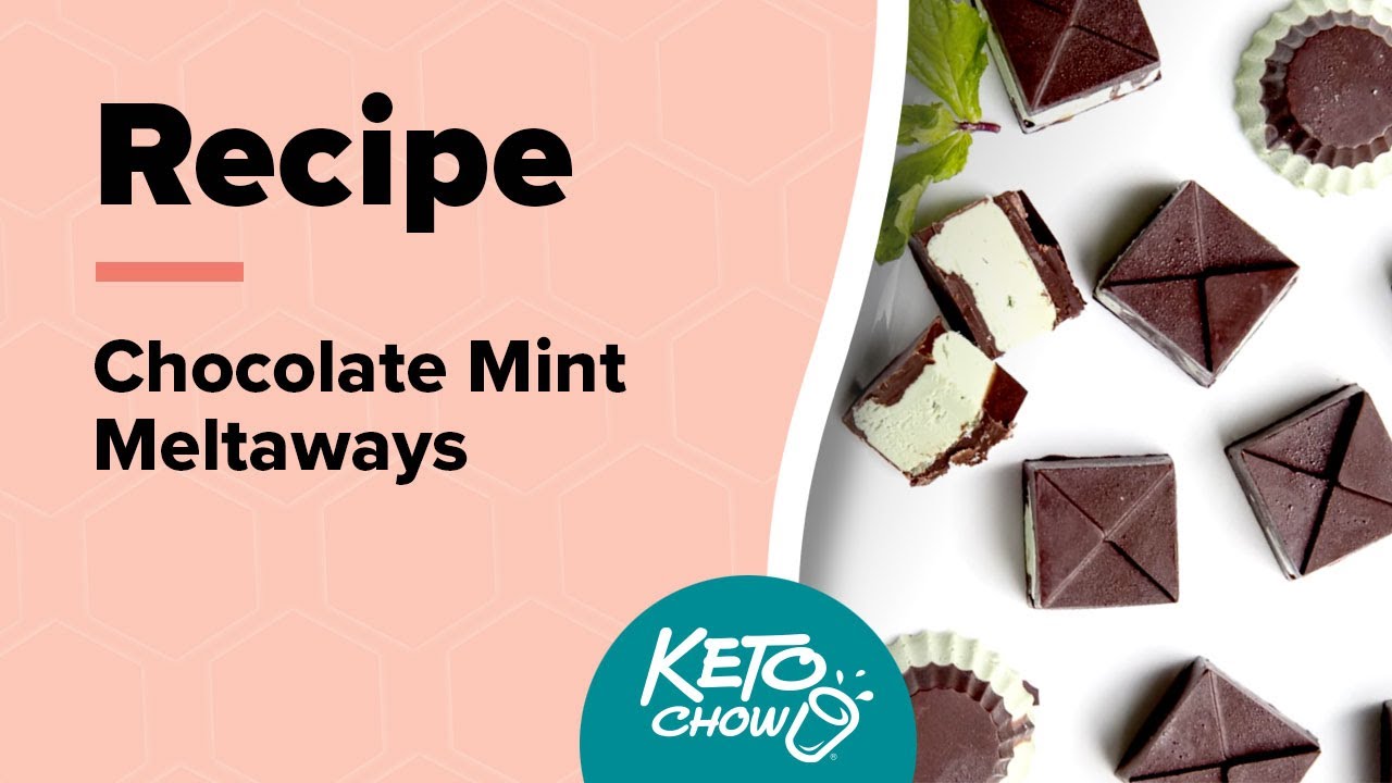 Keto Chocolate Mint Meltaways Low Carb, Gluten Free, No Added Sugar