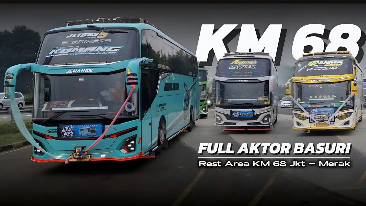HUNTING BUS TRIP ANYER 7 DES 2025 ||  FULL AKTOR BASURI KUMPUL DI REST AREA KM 68‼️