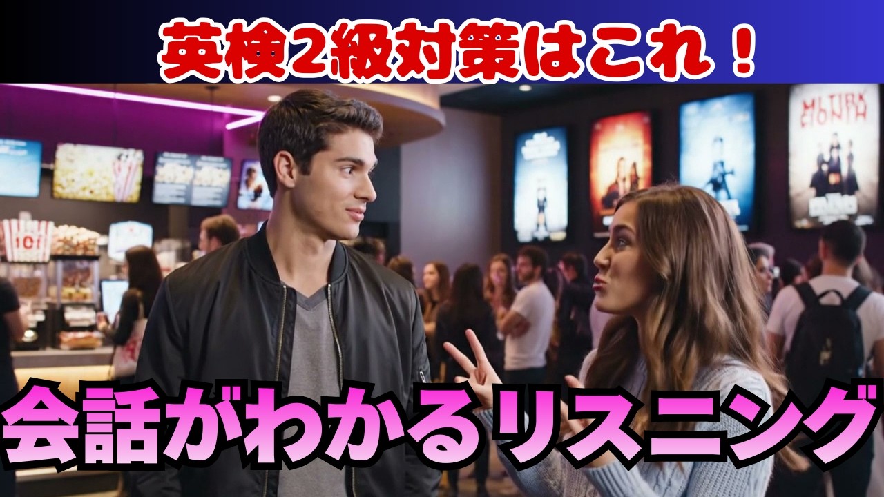 【初心者OK】ネイティブのリアル英会話｜聞き取れるかクイズで確認【毎日使える英会話｜映画館・大学キャンパス・雨の日編｜リスニング｜聞き流し｜英語学習｜初級】