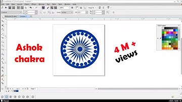 how to make Ashok Chakra in Corel draw , # Ashok Chakra