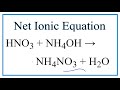 Net Ionic Equations and Spectator Ions