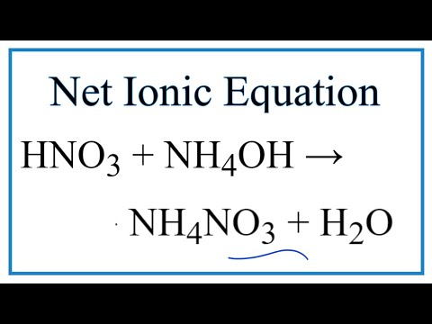 Video How to Write the Net Ionic Equation for NH3 + H2SO4 = (NH4)2SO4 - youtube