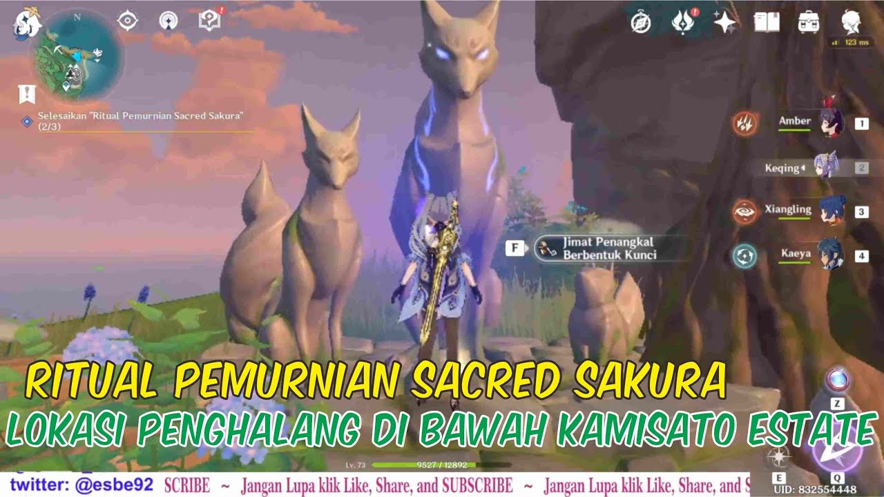 Ritual Pemurnian Sacred Sakura - Lokasi Penghalang di Bawah Tidal Flat Kamisato Estate