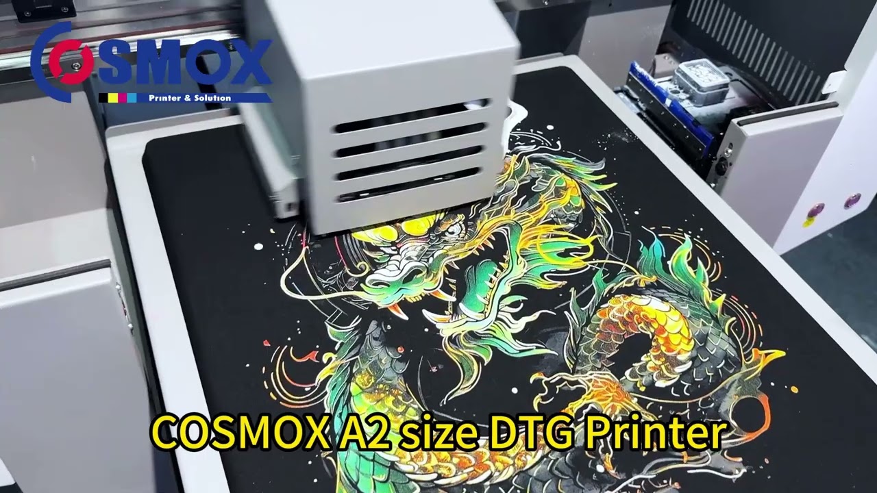 A2 DTG Printer Meg Jet new updated first show, soft head feel and Good breathability after printing
