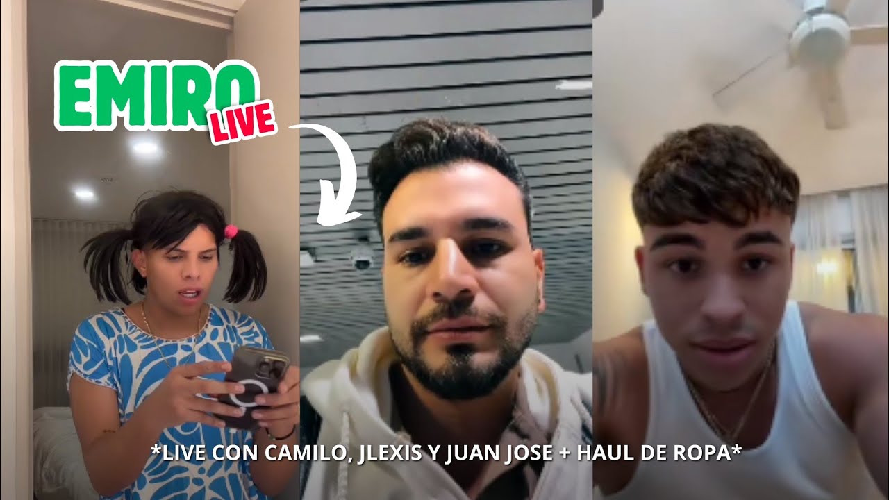 LIVE De Emiro | Fiesta + Haul de Ropa y Reencuentro con Jlexis, Camilo y Juan Jose