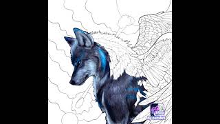 art work shadow wolf 🐺