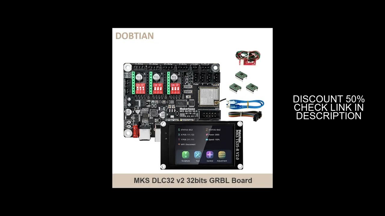 MKS DLC32 v2 32bits GRBL Offline Wifi Controller TS35-R LCD Display CNC3018 MAX PRO Upgrade kits for