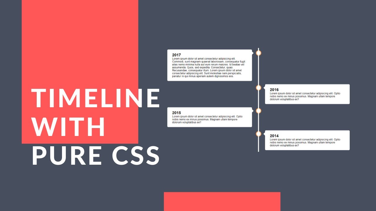 Create Responsive Timeline With HTML and CSS