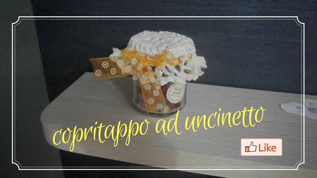 copri tappo ad uncinetto