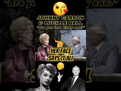 Johnny Carson & Lucille Ball are hilarious!😂 #shorts #johnnycarson #lucilleball #tonightshow