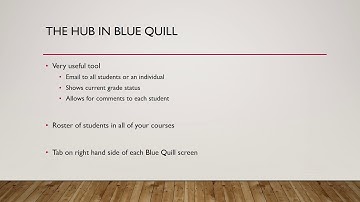 The Hub in BlueQuill with audio