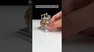 Miniature stirling engine model #mechanic #DIY #model #stirlingengine