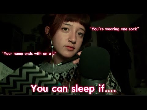 ASMR| You Can Go To Sleep If…. (Specific questions whispered) 
