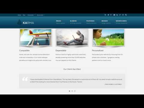 Karma - Responsive Clean Website Template