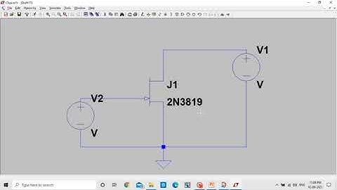 TO OBTAIN JFET CHARACTERISTICS CURVE USING LTSpice
