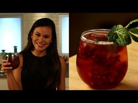 Ginger, Mint, and Pomegranate Cocktail | Drink Ideas | Happiest Hour | POPSUGAR Food