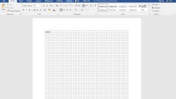 How to create a custom grid line view in Microsoft Word 2016