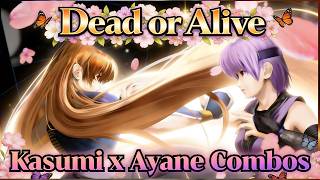 Kasumi and Ayane Tag Combos From Dead or Alive 2 to Dead or Alive 5 Last Round!