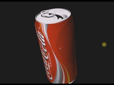 Lightwave Tutorial for beginners Creating a 3D Coke Can [Full HD]