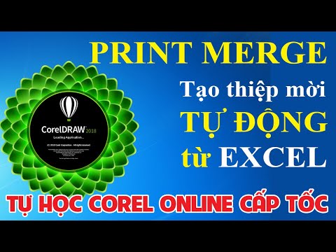 Video Tạo thư mời tự động - Print Merge in Corel | Corel... - youtube