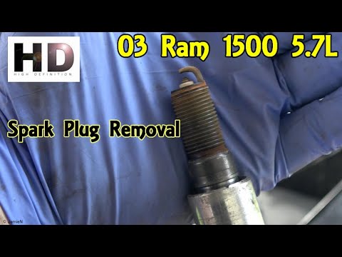 2003 Dodge Ram 1500 5 7l Spark Plug Removal Youtube