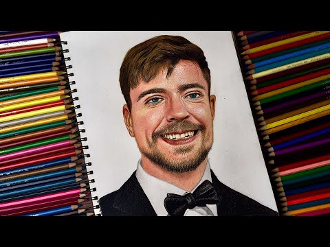 Drawing MrBeast | Time-lapse