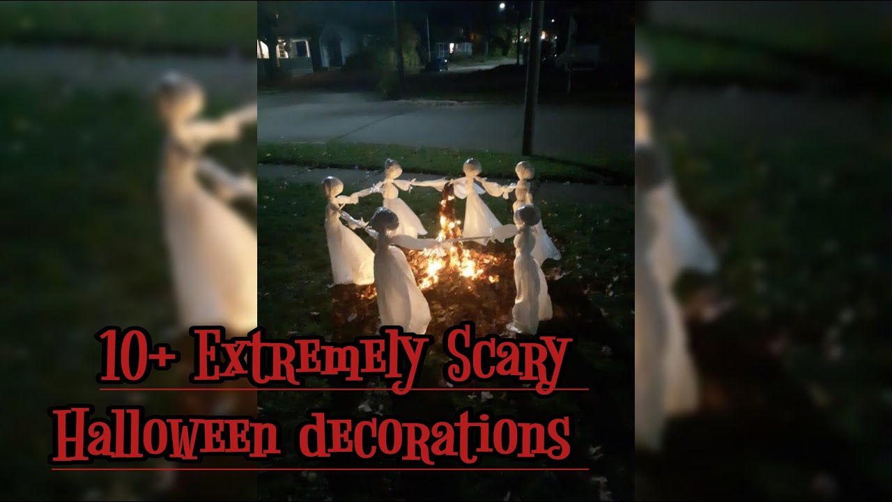 10+ Extremely Scary Halloween Decorations YouTube