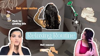 Relaxing summer routine