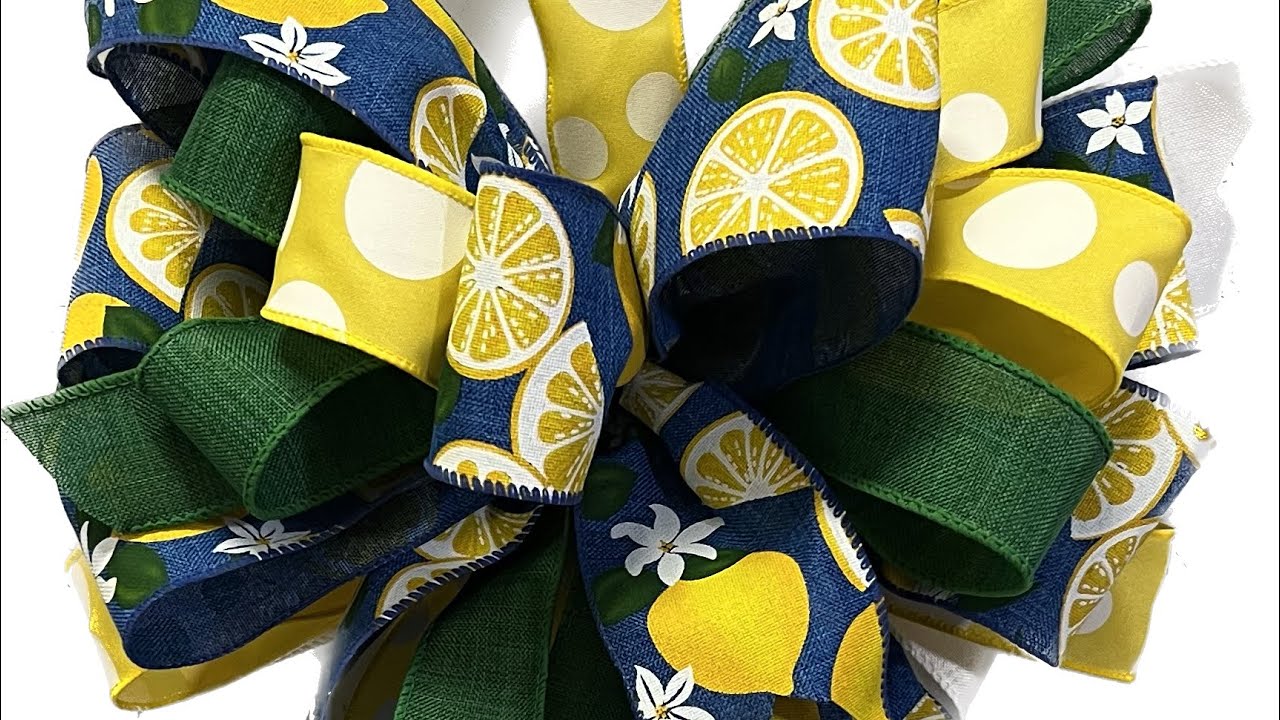 Lemon and Spring Bows |How to Make an Easy Bow| Hard Working Mom |E-Z ...