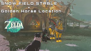Golden Horse+Snowfield Stable location fast guide Zelda Tears of The Kingdom