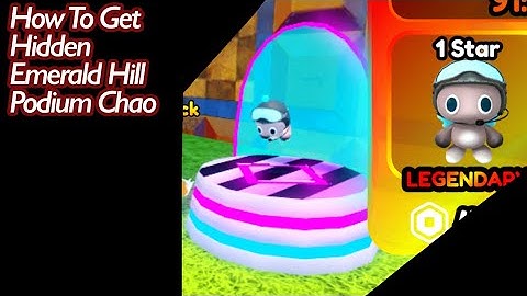 How to get hidden emerald hill podium chao (Sonic Speed Simulator)