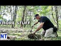 Hot summertime metal detecting a NH 1800s site where millworkers lived at across the river