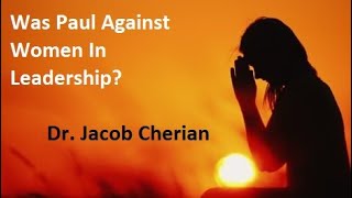 Download Lagu Women in Church Leadership: A Conversation with Dr. Jacob Cherian || DRM Lifeline || 3.9.2021 MP3