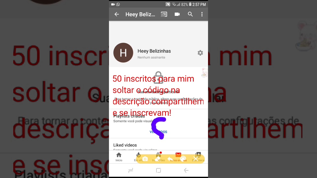 Doação DE UM GIFT CARD De 50 Reais - YouTube