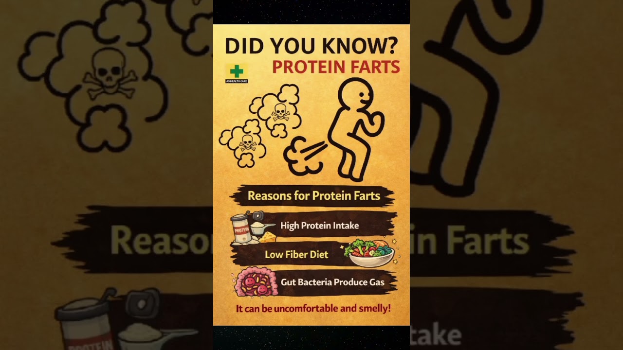 Did You Know? Protein Farts 😷💨 | Funny Health Facts