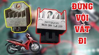 Thật bất ngờ với bộ sạc acquy 12V siêu bền, không làm chai acquy từ bộ phận này của xe máy