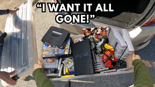 Mom GIVES away all of her son’s old Video Games for FREE!!!