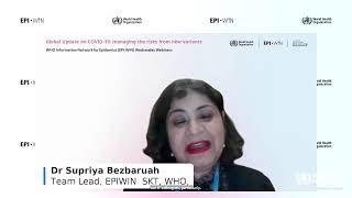 WHO EPI-WIN Webinar:  Global Update on COVID-19: managing the risks from new variants: