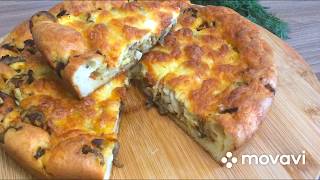 Заливной пирог с грибами. Просто, доступно и очень вкусно!Aspic pie with mushrooms.