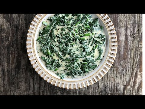 How to Make Old-School Creamed Spinach with Fried Kalettes | The Culinary Vegetable Institute | Rachael Ray Show