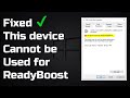 [Fixed] This device cannot be used for ReadyBoost | USB Flash Drive | Windows 10
