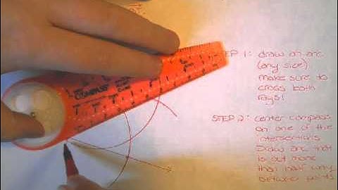 Angle Bisector Construction with Safe-T Compass
