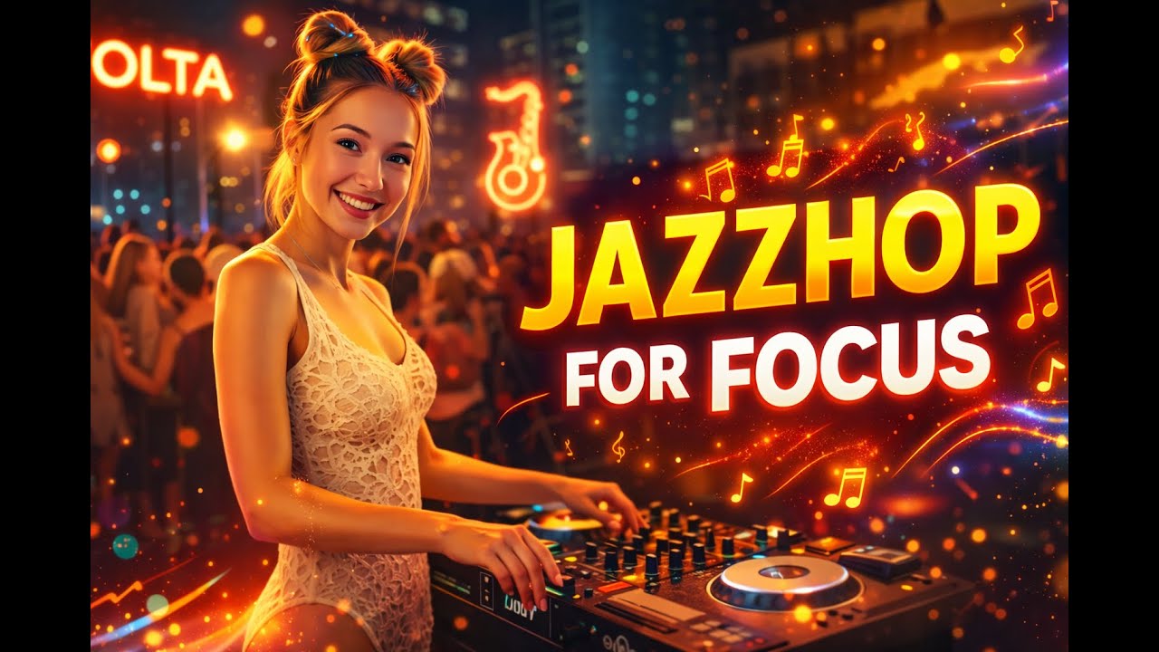 🎷🌃 Jazzhop Session | Uplifting Jazzhop for Focus, Creative Work & Night Flow | FOLTA