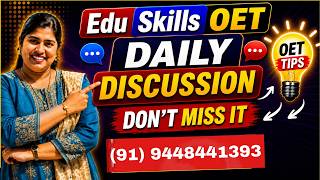 Edu Skills OET Tips &amp; Tricks: Daily Discussion FEEDBACK - Renjini -  OET made easy