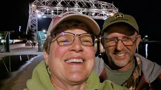 Free Camping in Duluth at the harbor and the Aerial lift bridge