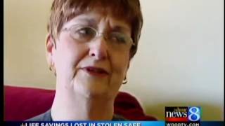Safe stolen, woman loses life savings