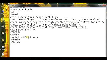 html specify character set part 49